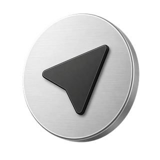 Decorative 3D arrow icon symbolising 